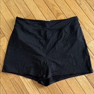 Lands' End Women's Classic Black Swim Shorts